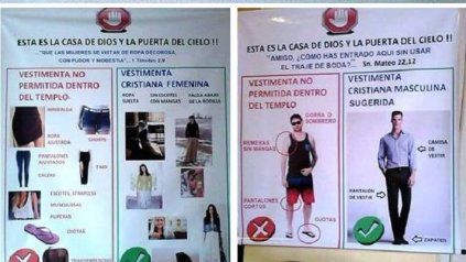 Cartel iglesia Zárate