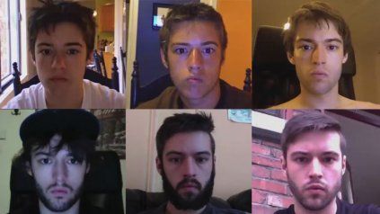 Hugo Cornellier se sacó una selfie diaria durante ocho años.