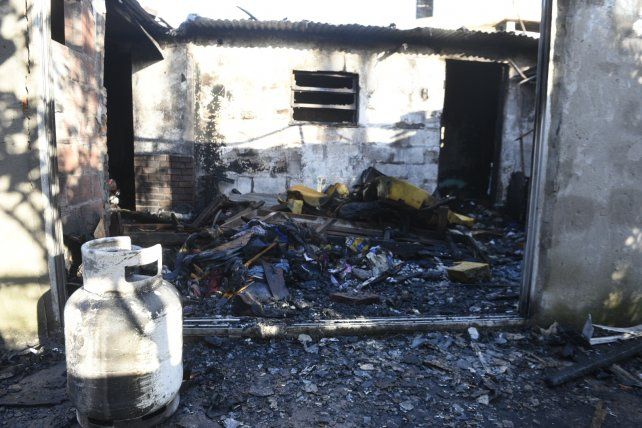 Las huellas del incendio y la explosión
