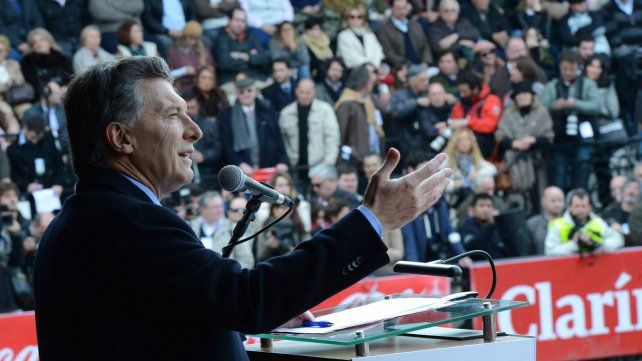 Macri pronunció un discurso de 19 minutos.