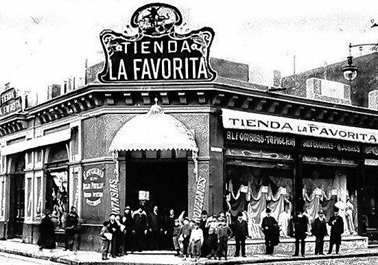La famosa tienda La Favorita a principios del siglo XX.