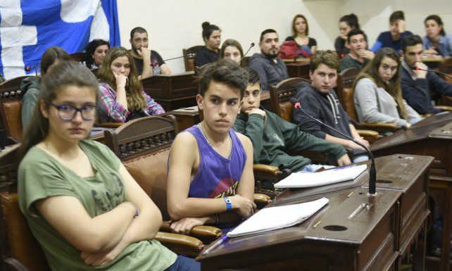 Los chicos ocuparon las bancas y plantearon sus reclamos en el Concejo.