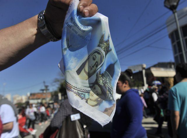 Los fieles se hicieron presente en San Nicolás.