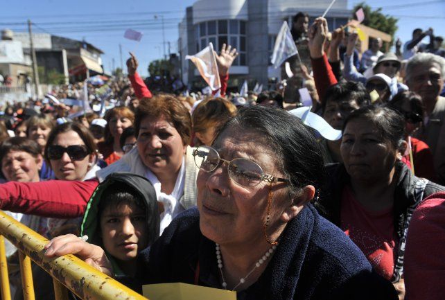 Los fieles se hicieron presente en San Nicolás.