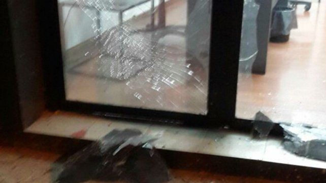 Parte de los daños causados por el explosivo.
