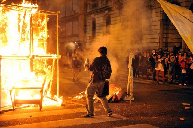 Los incidentes se produjeron cerca de la Catedral.
