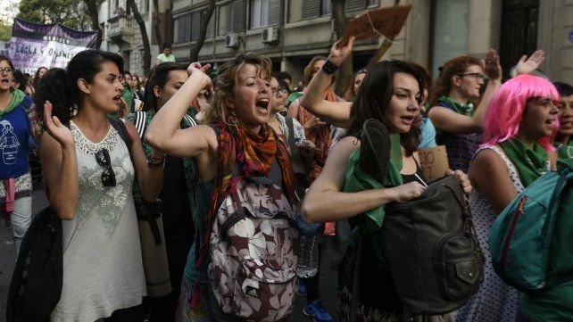 Las mujeres coparon las calles rosarinas.