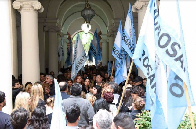 El Sindicato de Trabajadores Municipales se plegó a la medida de fuerza en contra de la violencia de género.