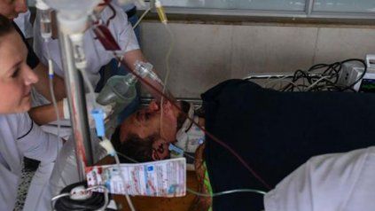 Así fue rescatado Hélio Neto el día del accidente.