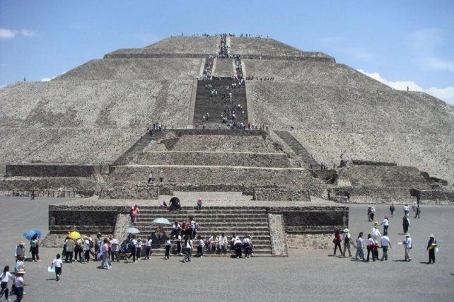 La pirámide del Sol, una de las maravillas de Teotihuacán. 