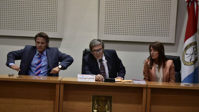 Manfrín, Kessuani y Más Varela durante la última jornada del juicio.&nbsp;