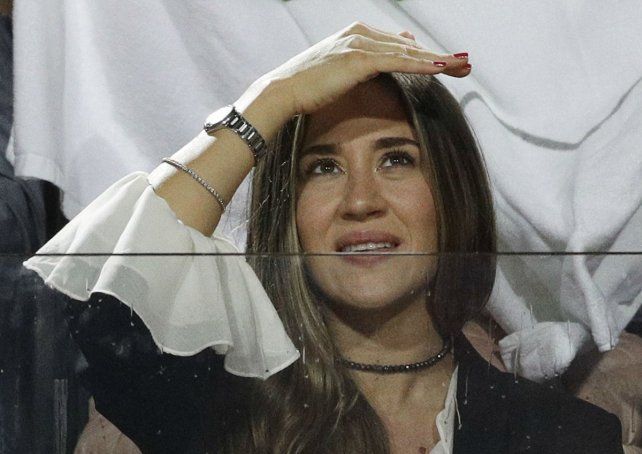 Jimena Barón se mostró en las gradas alentando a su novio Juan Martín Del Potro.