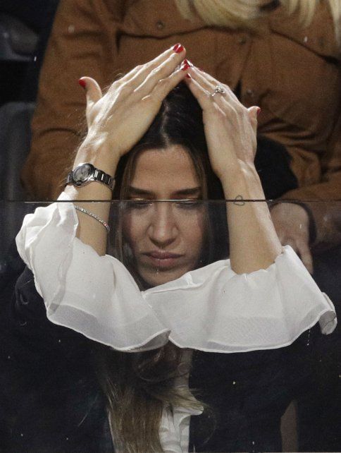 La actriz acompañó al tandilense en el partido que perdió frente a Novak Djokovic.