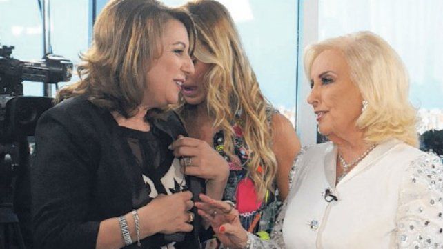 Mónica Fein, intendenta de Rosario, junto a Mirtha.