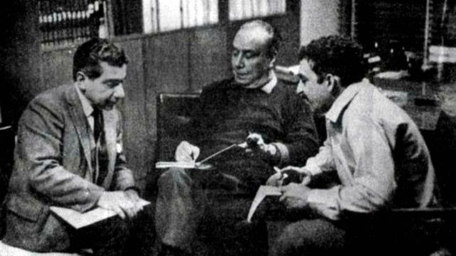 Roa Bastos, Marechal y García Márquez, en 1969.