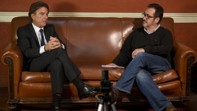Erbetta, en la entrevista de La Capital.