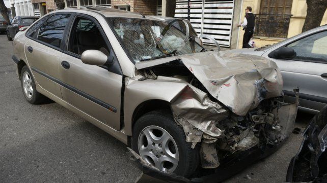 El choque se produjo en la esquina de Necochea y 27 de Febrero.