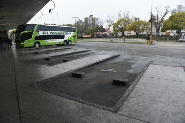 Esta mañana hubo poca actividad en la terminal rosarina.&nbsp;