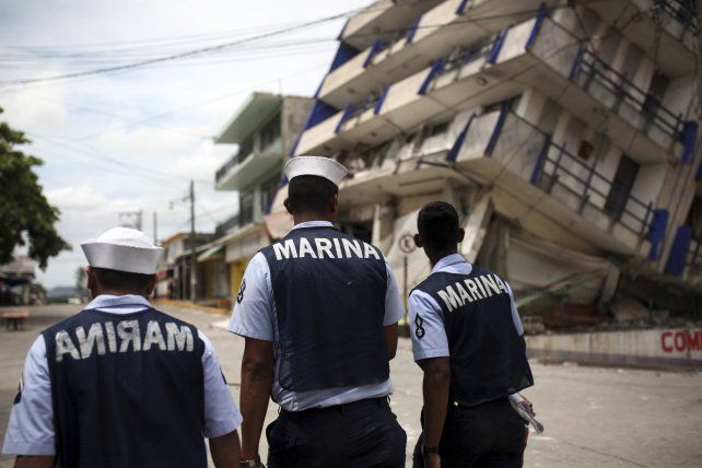 Uno de los edificios que cedió durante el terremoto en el sur de México. 