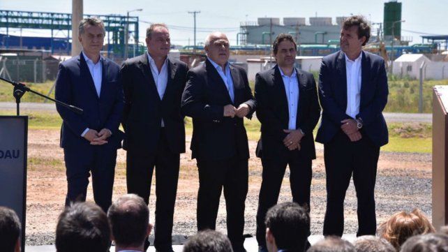 Macri arribó a Pérez cerca del mediodía.